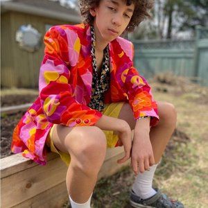 Vintage 90s floral blazer